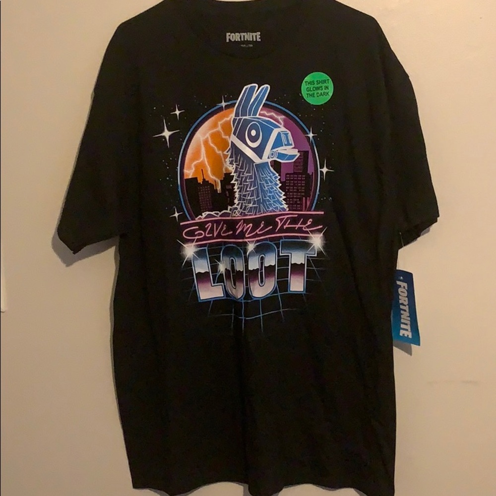 New fortnite shirt glow in the dark